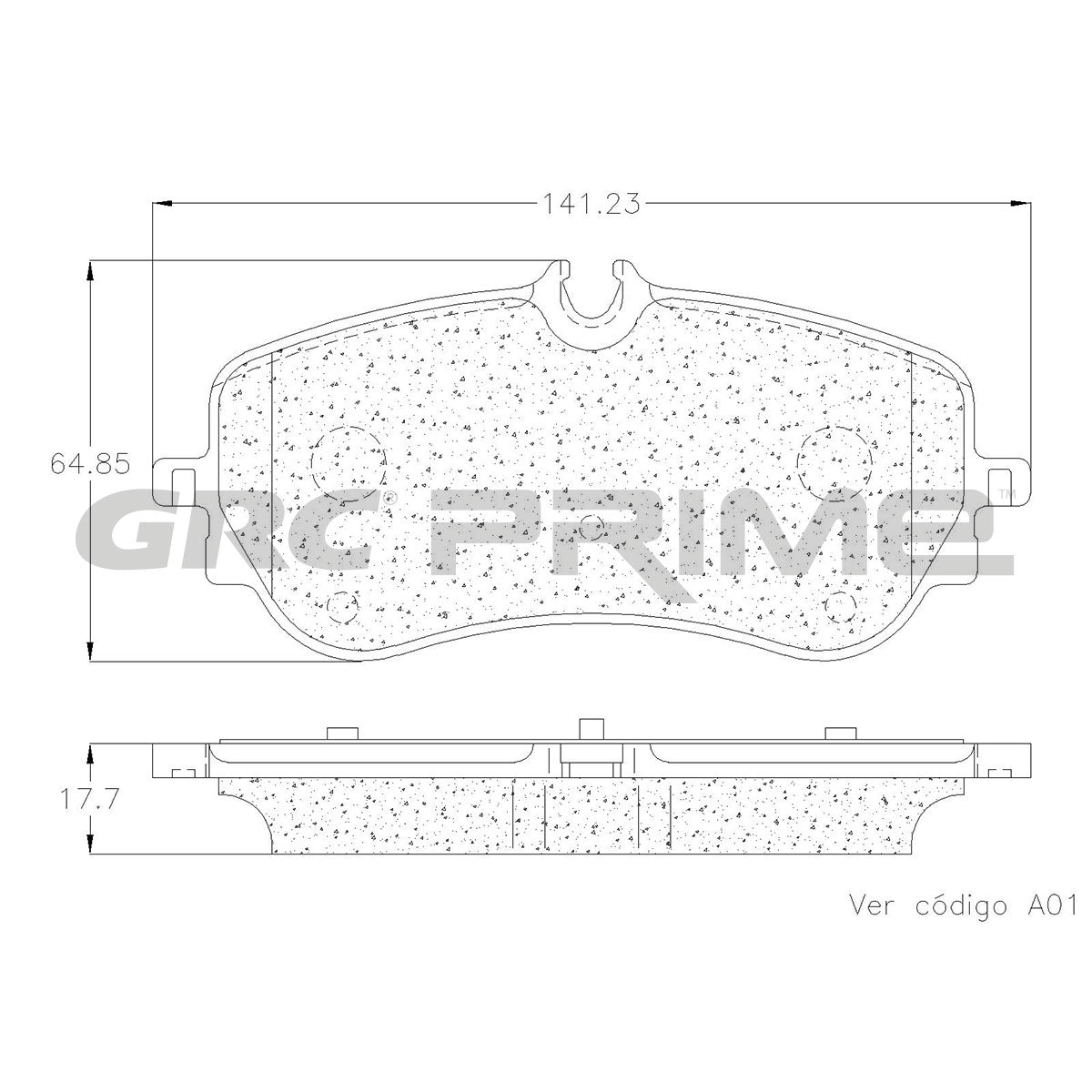 GPRD2197SD - BALATAS SEMIMETALICAS TRASERAS PARA VOLKSWAGEN AMAROK 2018-2020