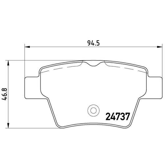 BRE-P61100 - BALATAS TRASERAS PARA PEUGEOT 207 RC 2008-2010