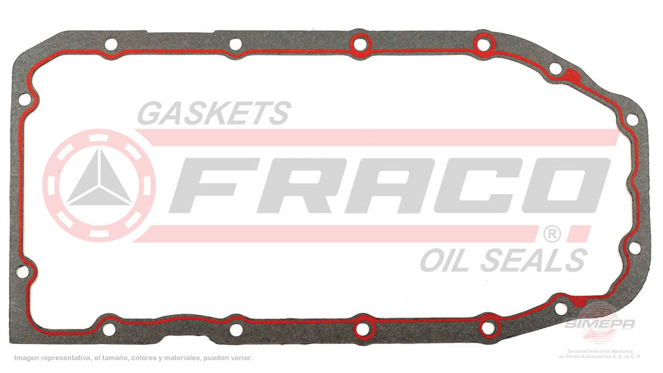 OSX-3040065 - EMPAQUE DE CARTER PARA CHEVROLET LUV L4 2.2 L. 8 V SOHC 1999-2005