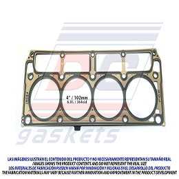 CA-176-ML HEAD GASKET GMC V8 6.0L 364 CI V8 OHV 16V VIN H N. SILVERADO 2500 ESCALADE SAVANA SIERRA 99/11 GENERAL MOTORS