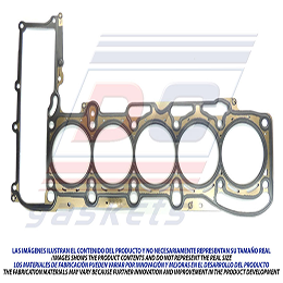 CA-1856-ML EMPAQUE DE CABEZA VW 5L 2.5L (151 CID) DOHC 20V MOTOR CBTA CBUA BGP A5 BORA BEETLE 05/10 VOLKSWAGEN