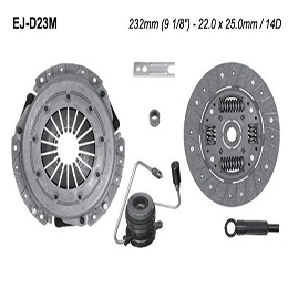 EJ-D23M KIT DE CLUTCH (LK-623157709) (NAK-01-033S) GLADIATOR SERIE J 2.5L 87/92 CHEROKEE COMANCHE 2.5L 87/92 C J WRANGLER JEEP