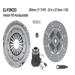 EJ-F29CE3 KIT DE CLUTCH (LK-629234833) F150 XL 4.2L TRITON EFI DUAL PORT 98/17 F250 4.6L TRITON 98/08 NO AUTOAJUSTABLE C/CSC FORD