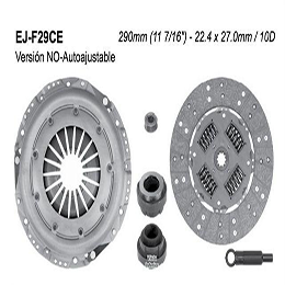 EJ-F29CE KIT DE CLUTCH (LK-629234800)(NAK-07-143NSA)F150 XL 4.2L TRITON EFI DUAL PORT 98/17 F250 4.6L 98/08NO AUTOAJUSTABLE FORD