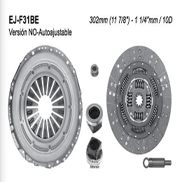 EJ-F31BE KIT DE CLUTCH (LK-630306000)(NAK-07-179) F350 XL SUPER DUTY 5.4L TRITON 5VEL 99/09 VERSION NO AUTOAJUSTABLE FORD