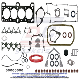 FS-204-1G GASKET SET HYUNDAI KIA ACCENT RIO ATTITUDE ENGINE 4L 1.6L 1600CC 16V DOHC ENGINE G4ED ALPHAII VIN C 06/11 HYUNDAI