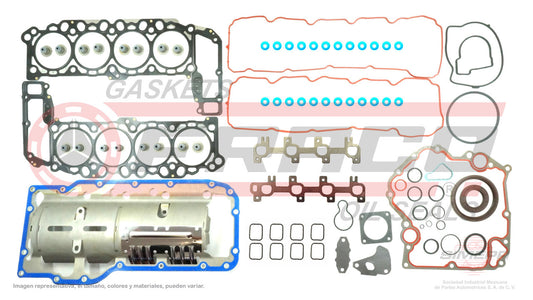 FSX-0282005 GASKET SET (FS-272-ML)(JC-1419) 4.7L SOHC RAM 2500 QUAD DAKOTA RAM PICK UP DURANGO GRAND CHEROKEE. 99/03 MLS CHRYSLER