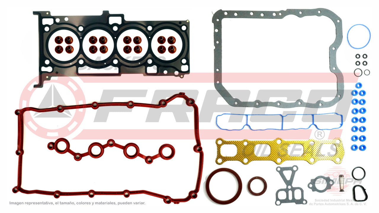 FSX-1140056 GASKET SET (FS-226-1ML)(JC-1404) 2.0L AVENGER 16V GEMA DOHC 08/10 SPARK PLUG SEALS FILTER MUL ADM HEAD MLS CHRYSLER