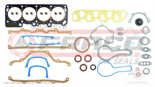 FSX-1140061 GASKET SET (FS-240) 2.2L 2.5L DART K VOLARE SHADOW SPIRIT LE BARON 89/95 CARBURETED SHORT CRANKCASE HEAD SB CHRYSLER