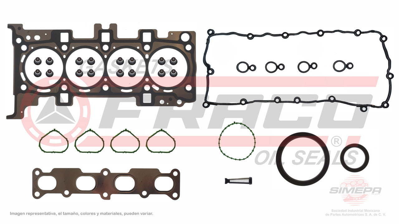 FSX-1140072 GASKET SET Chrysler 4 Cyl. 16V SOHC 200 15/17 Dodge Dart 13/16 Jeep Renegade Ram Promaster 15/17 Jeep Che CHRYSLER