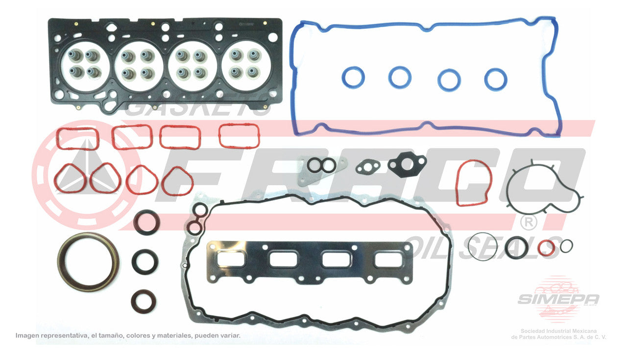 FSX-1140078 GASKET KIT (FS-245-1) 2.4L 4CYL PT CRUSIER 16V DOHC EDZ 02/05 MLS MUL HEAD THICK TIP COVER CHRYSLER