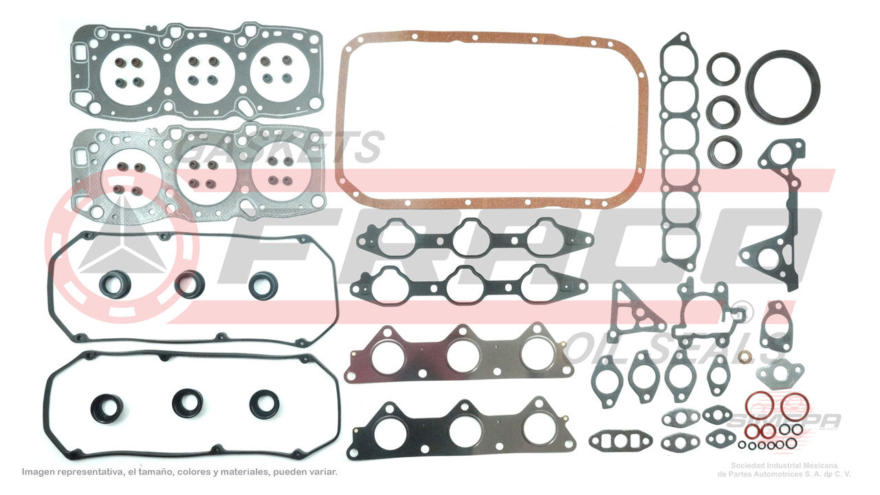 FSX-1162005 GASKET SET (FS-252)(JC-1418) 2.5L CIRRUS VIN NH MITSUBISHI 6G73 24V SOHC GALANT E88 DIAMANTE STRATUS 90/02 CHRYSLER