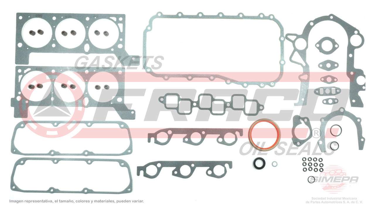FSX-1162040 JUEGO DE EMPAQUES ( FS-263)(JC-1416 ) 3.3L DODGE 231 TK CAMION USA GRAND VOYAGER 94/03 TOWN COUNTRY CHRYSLER