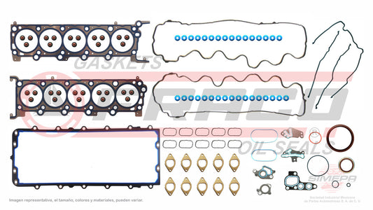 FSX-2612005 GASKET SET (JC-1544-2) 6.8L FORD V10 TRITON 30V VIN &amp; SOHC FSERIES F450 F550 F650 F750 04/08. MLS HEAD FORD