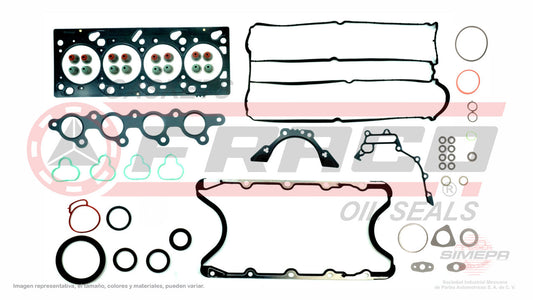 FSX-2640043 GASKET SET (JC-1521-2) 2.0L FORD 4 CYLINDER FOCUS DOHC 16V ZETEC-E 00/05 MLS HEAD SILICON AIM. FORD