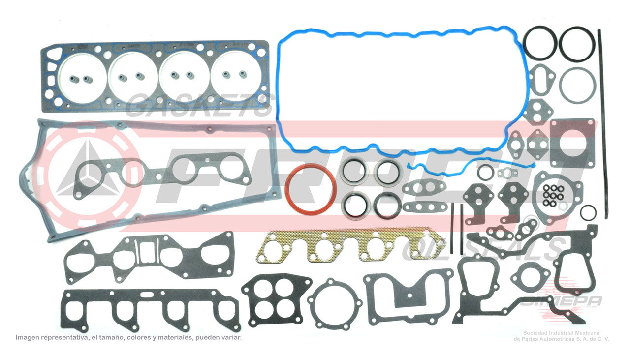 FSX-2640074-1 JUEGO DE EMPAQUES 2.3L 2.5L FORD 4 CIL RANGER 140 SOHC 93/97 153 VIN C 98/01 (CARTER Y TAPA PUNTERIA EN LIGA.) FORD