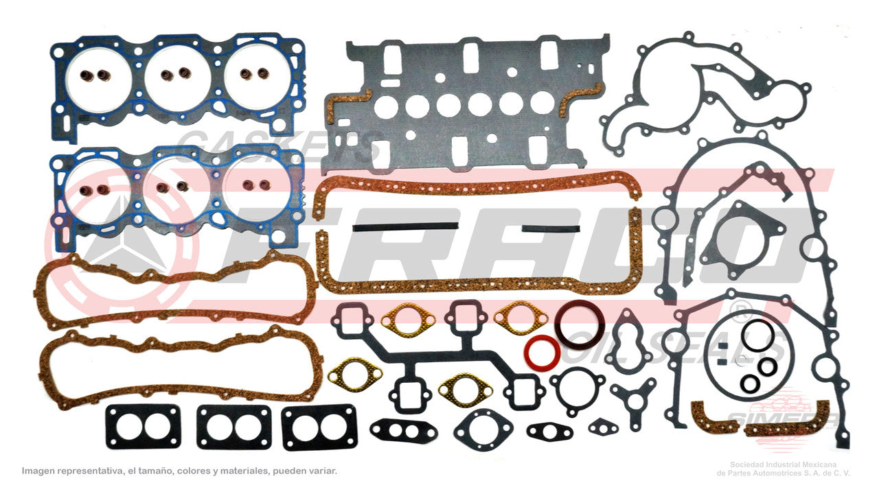 FSX-2662030 GASKET SET (JC-1518) 2.8L FORD V6 BRONCO RANGER 171 GERMAN 83/86 HEAD SB FORD