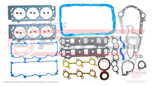 FSX-2662053 GASKET SET (FS-318-2) 3.0L 183 GUIDE 94/95 AEROSTAR SABLE 84/95 RANGER 94/01SHORT CRANKCASE COVER TIPS LEAGUE SB FORD