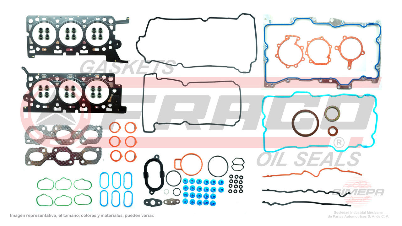 FSX-2662057 GASKET SET 3.0L V6 EXHAUST 06/08 MERCURY MARINER 06/08 SABLE 04/05 MAZDA TRIBUTE 05/06 TAURUS 04/05. MLS HEAD. FORD