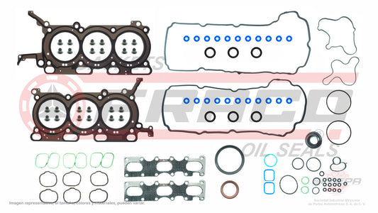 FSX-2662066 GASKET SET (JC-1546) 3.5L 24V EDGE EXPLORER FUSION CX9 07/10 TAURUS 07/13 MERCURY SABLE LINCOLN MKX MKZ 07/10 FORD