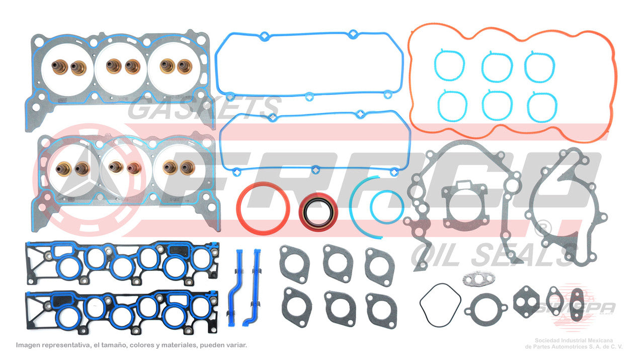 FSX-2662076 GASKET SET (JC-1520-4) 3.8L FORD V6 WINDSTAR VIN 4 01/03 MUL ADMT/P 3MM FORD