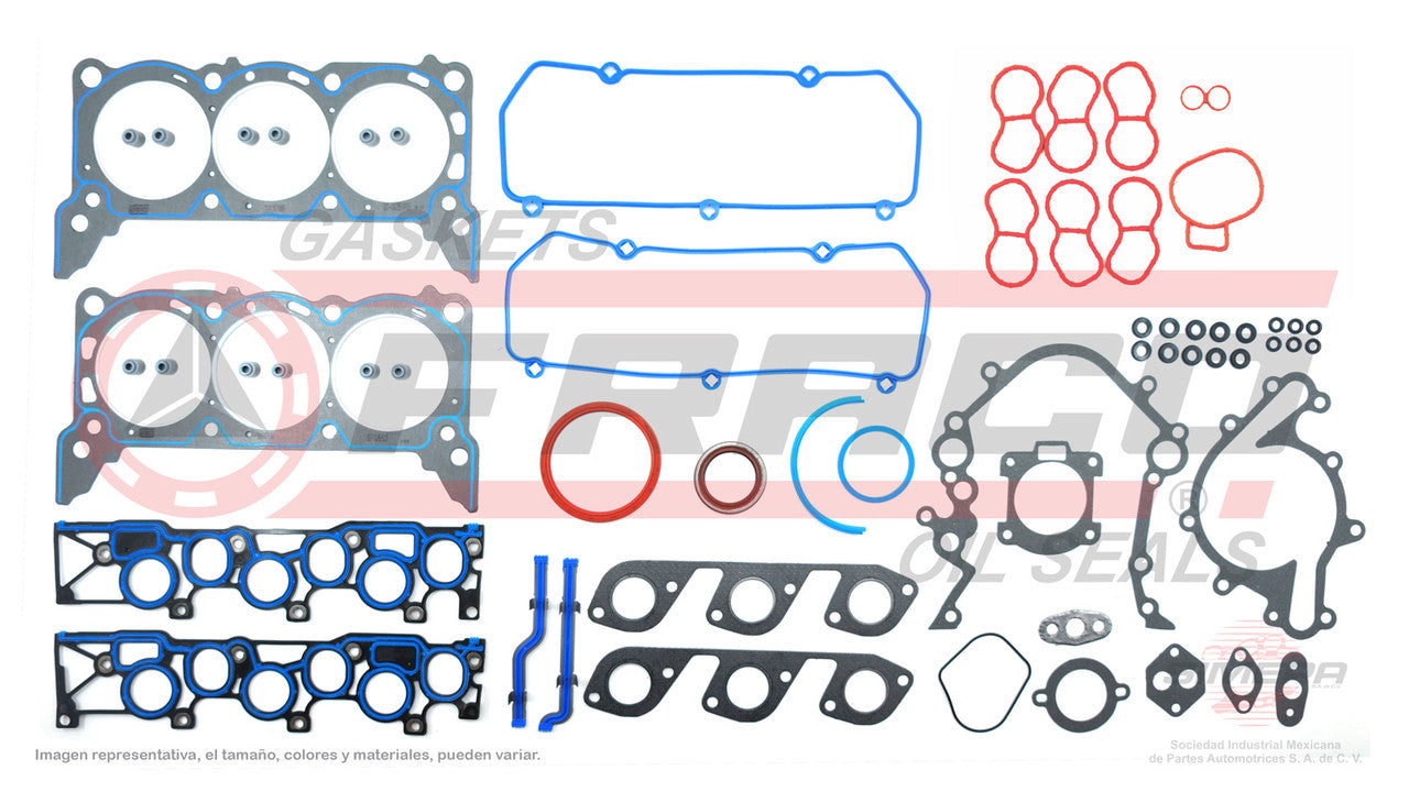 FSX-2662078 GASKET SET (JC-1520-2) 3.8L FORD V6 WINDSTAR VIN 4 97/98 MUL ADM T/P 3MM. FORD