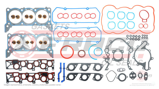 FSX-2662079 GASKET SET (FS-341-2 )(JC-1520-3) 3.8L WINDSTAR VIN 4 99/00 FORD 4MM ADM MUL BELL TYPE VALVE SEALS