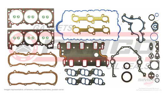 FSX-2662080 GASKET SET (FS-335)(JC-1525) 4.0L FORD V6 244¨ EXPLORER AEROSTAR OHV 94/95 VIN X HEAD NR FORD