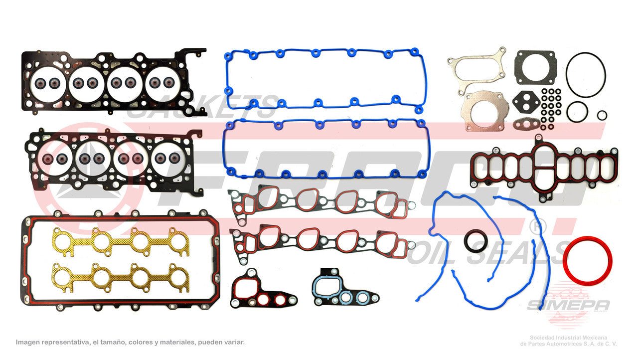 FSX-2682075 GASKET SET (FS-356-3E)(JC-1545) 4.6L 5.4L TRITON 97/99 SOHC CRANKCASE MUL ADM PLENUM EMP OIL PUMP HEAD MLS FORD