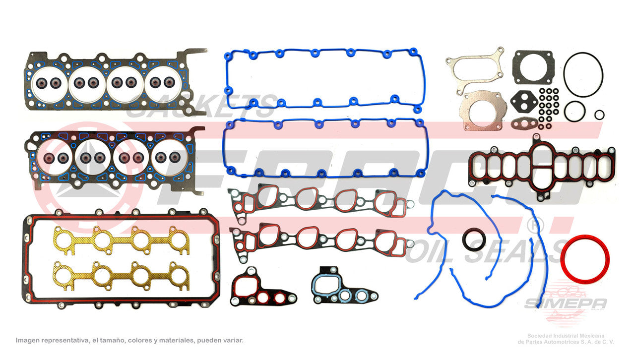 FSX-2682076 GASKET SET (FS-356-3 ) 5.4L TRITON 97/99 281 330 SOHC CRANKCASE MULTIPLE ADM PLENUM EMP.OIL PUMP T/P HEAD NR FORD