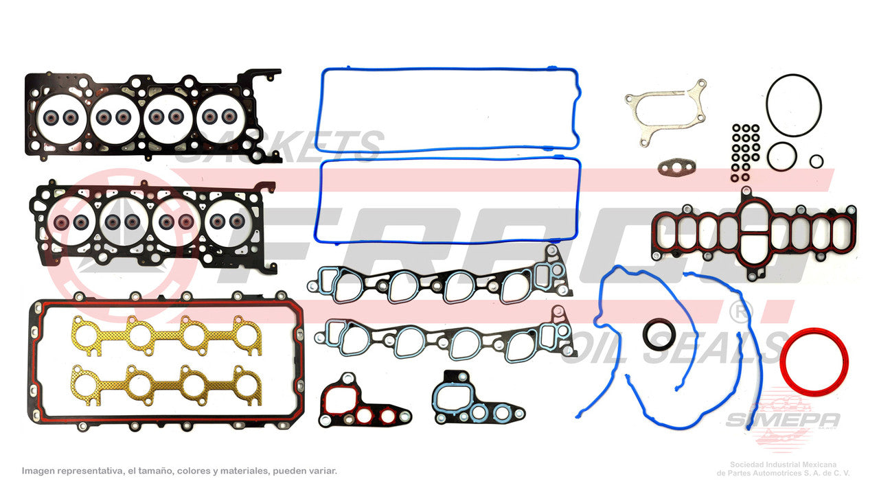 FSX-2682095 GASKET KIT (FS-356-2E)(JC-1532) 4.6L FORD V8 LOBO TRITON 281 DROP MANIFOLDS 97/99 MLS HEAD FORD