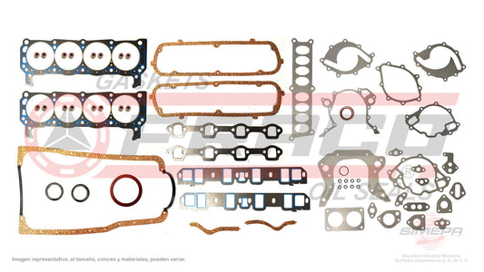 FSX-2682103 GASKET SET (FS-365-3)(JC-1537-1R) 5.8L FORD V8 F250 F350 351W FI 84/93 HEAD NR FORD