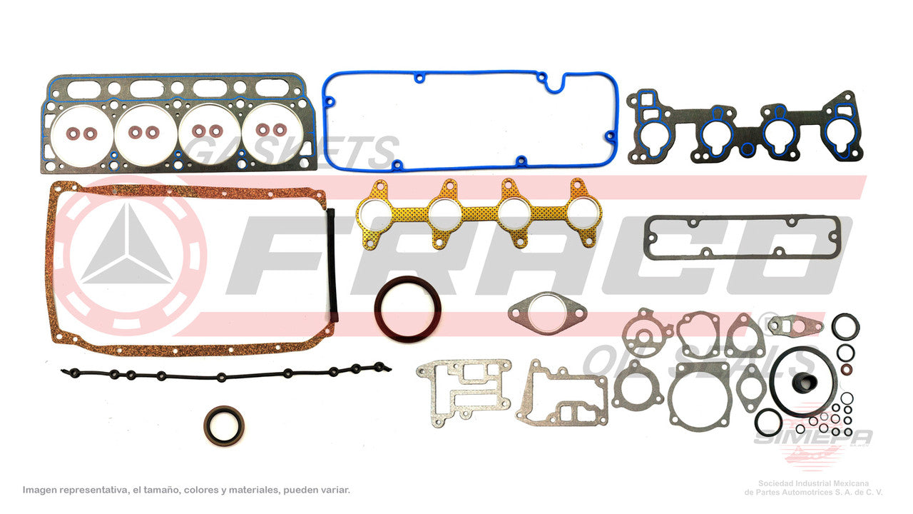 FSX-3040062 GASKET SET (FS-108-2)(JC-1216) 2.0L 2.2L CAVALIER OHV S10 VALVES 7MM 90/97 BUICK CENTURY CUSTOM SUNFIRE GENERAL MOTORS