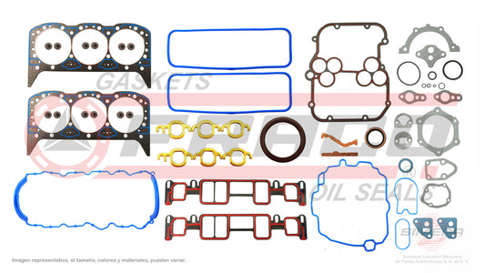 FSX-3062136 GASKET SET (FS-144-7)(JC-1222-7) 4.3L GM V6 262 VORTEC VIN WX PICK UP 1500 BLAZER EXPRESS VAN 96/11 HEAD NR GENERAL MOTORS