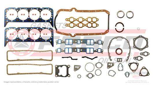 FSX-3082160 GASKET SET (FS-150-3)(JC-1252-K) 5.7L 350 CARBURETORS ALL CARS AND TRUCKS USA 65/79. MEXICO 73/91 GENERAL MOTORS