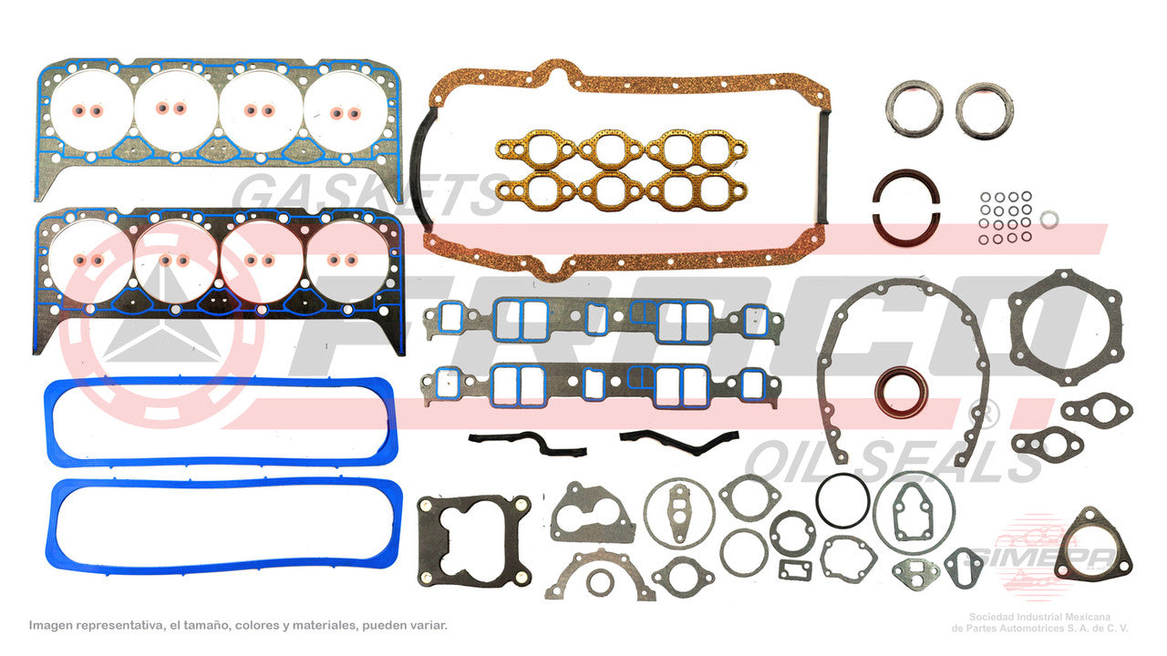 FSX-3082162 GASKET SET (FS-150-M)(JC-1252-1) 5.7L 350 TBI. (FOR MEXICO) MICROBUS SUBURBAN C2500 C3500 PICK UP GENERAL MOTORS