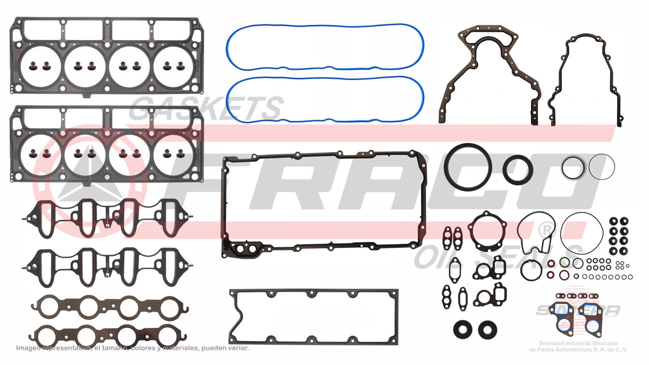 FSX-3082172 GASKET SET (FS-176-1ML )(JC-1264) 6.0L CADILAC SAAB HUMMER VIN HNU CORVETTE ESCALADE 01/11 VORTEC GENERAL MOTORS