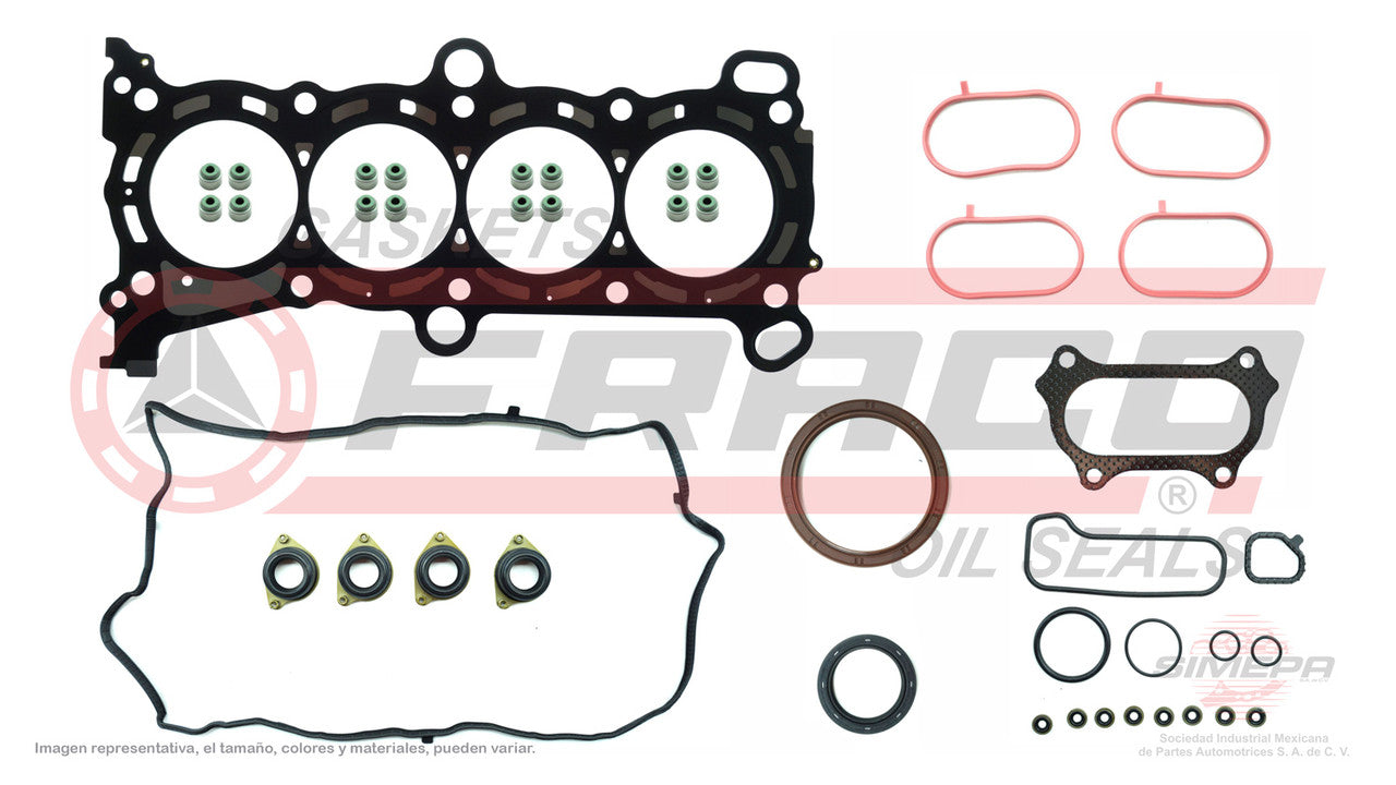 FSX-3540230 JUEGO DE EMPAQUES HONDA 4CIL 16V ACCORD CRV 13/15 (CABEZA MLS) (AMISION EN SILICON) HONDA