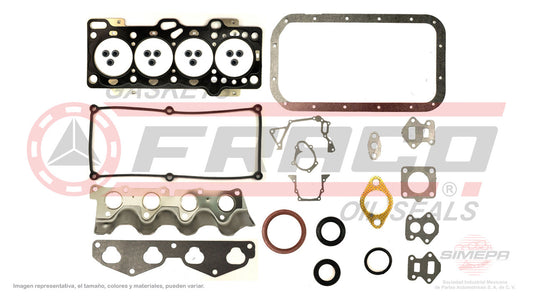 FSX-3640010 GASKET SET (JC-111-1) 1.1L CHRYSLER 4 CYLINDER HYUNDAI G4HD SOHC 04/05 MLS HEAD HYUNDAI