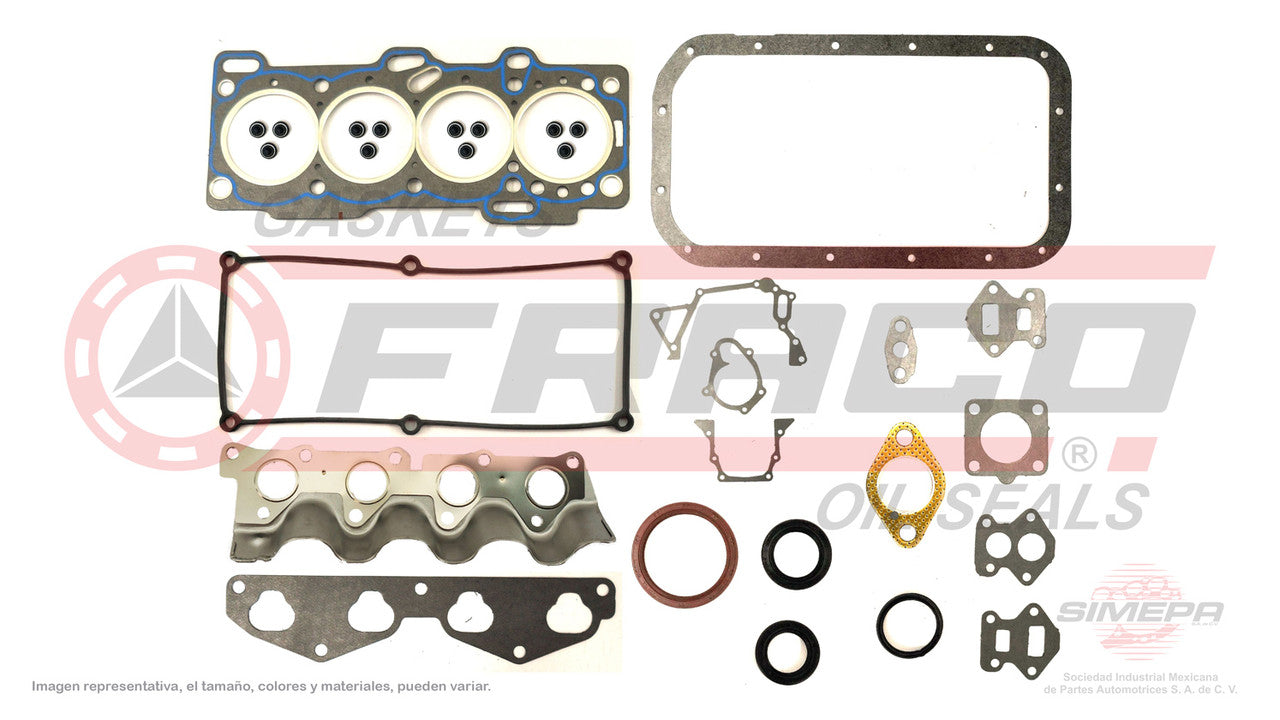 FSX-3640011-1 GASKET KIT (FS-201-1) 1.1L CHRYSLER 4 CYL 1.1L ATOS HYUNDAI G4HD SOHC 05/09 SB HEAD WITH EXTRA STEP HYUNDAI