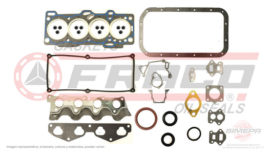 FSX-3640011-1 GASKET KIT (FS-201-1) 1.1L CHRYSLER 4 CYL 1.1L ATOS HYUNDAI G4HD SOHC 05/09 SB HEAD WITH EXTRA STEP HYUNDAI