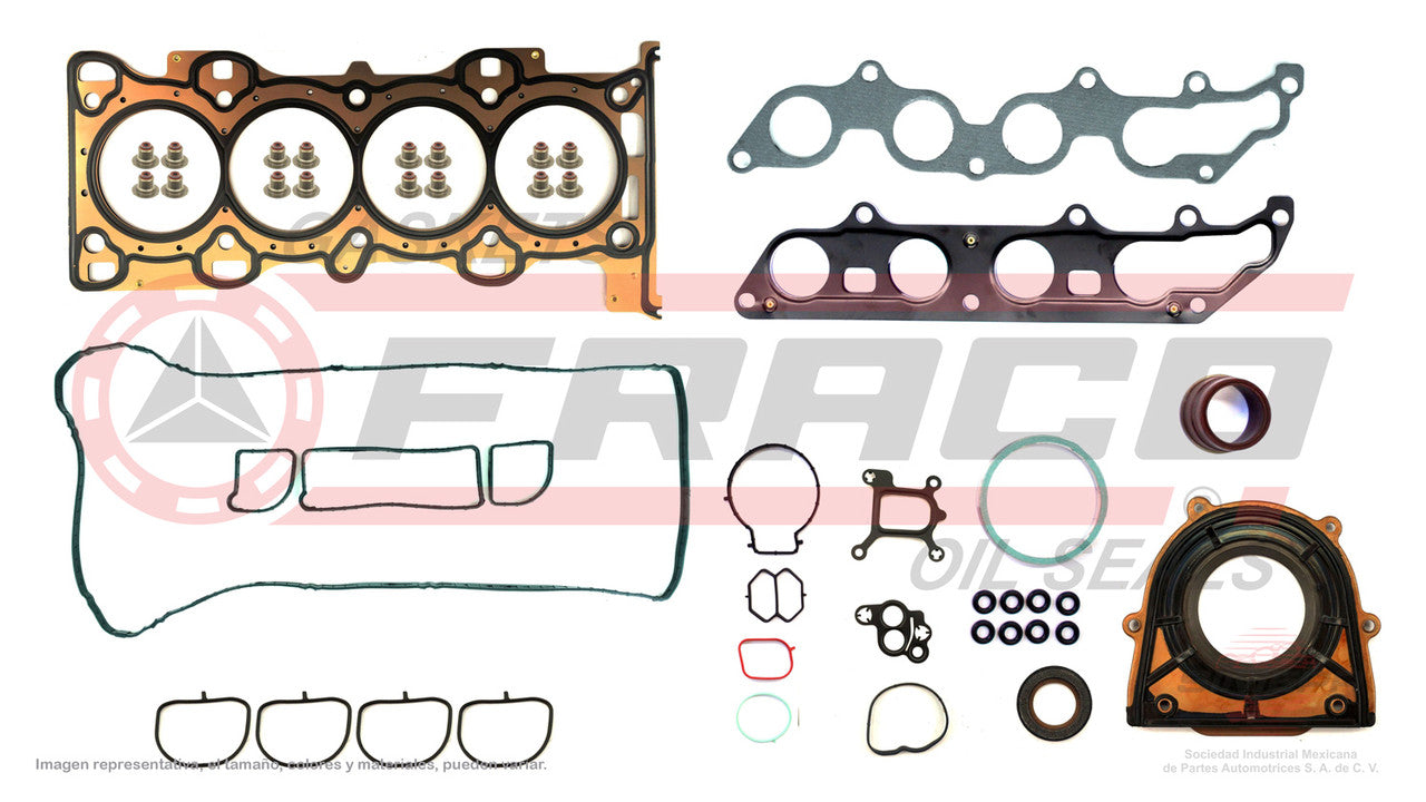 FSX-5340233 JUEGO DE EMPAQUES (JC-1530) 2.3L FORD 4 CIL 16V DOHC FUSION MAZDA 6 140CU. 06/09 CABEZA MLS JUNTA DE ESC MLS FORD