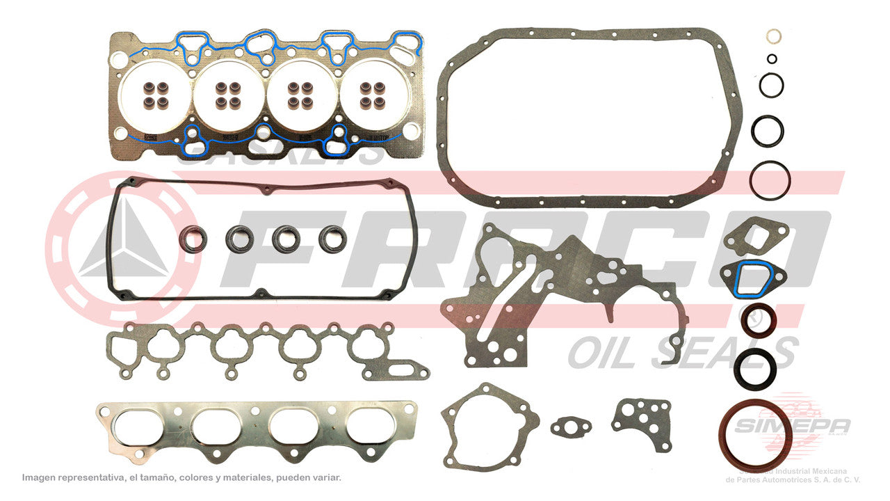 FSX-5540312 GASKET SET (JC-118) 2.4L CHRYSLER 4 CYLINDER 16V L200 MONTERO MITSUBISHI 4G64K HEAD SB MITSUBISHI