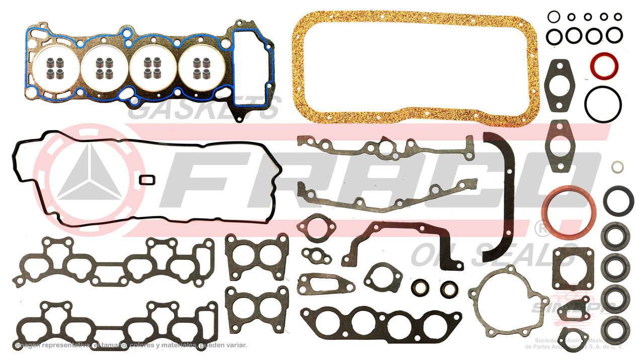 FSX-5840172 GASKET SET (FS-1226)(JC-21) 1.6L NISSAN 4 CYLINDER TSURU III GA16DE DOHC 90/95 TSUBAME TSURU GS1 GS2 93/97 HEAD SB NISSAN