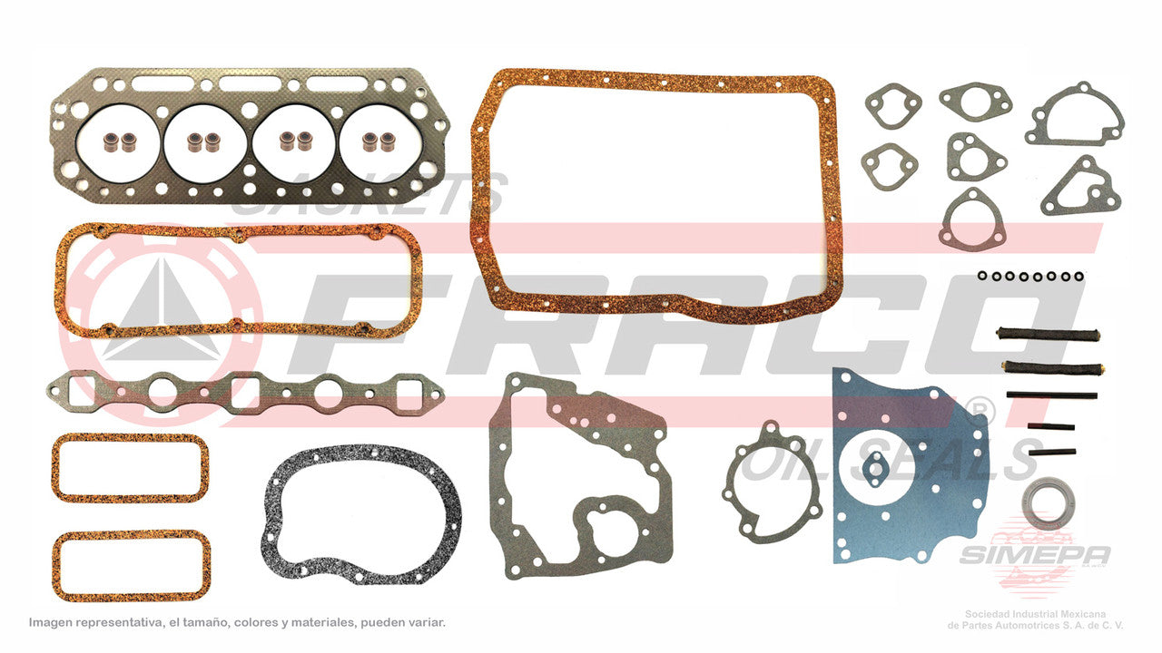 FSX-5840213 GASKET SET (FS-1215 FS1215-1 )(JC-18-R) 1.8L NISSAN J18 81/ 93 DATSUN SEDAN SAKURA PICK UP HEAD STAPS SB NISSAN