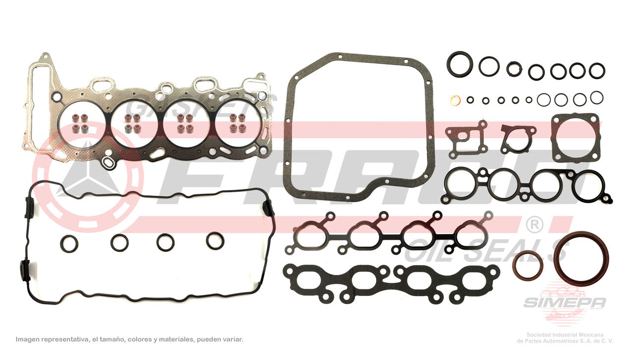 FSX-5840255 GASKET SET (FS-1228)(JC-26) 2.0L NISSAN 4 CYLINDER SENTRA GSR TSURU GSR SR20DE 96/01 HEAD GF NISSAN