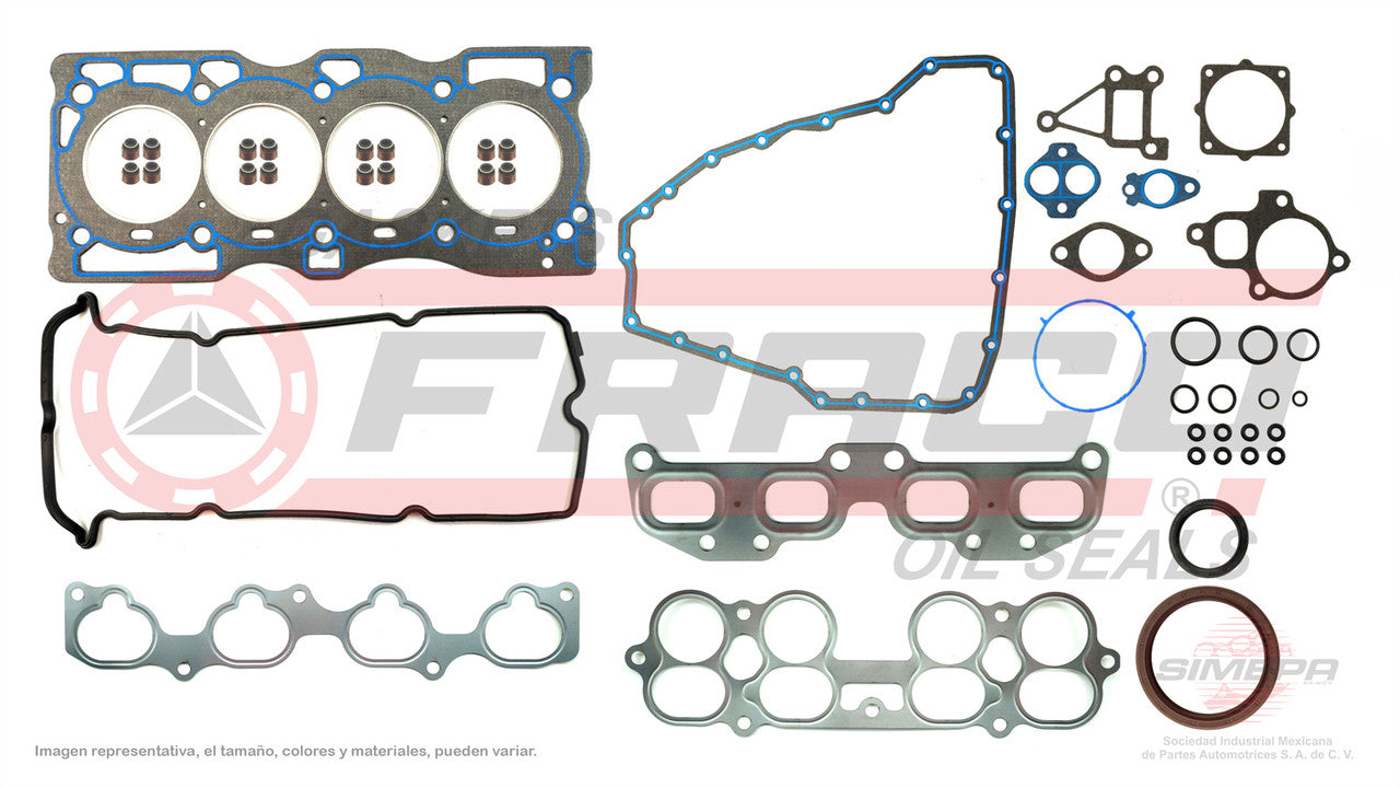 FSX-5840293 GASKET SET (FS-1235-G) 2.5L NISSAN 4 CYLINDER XTRAIL ALTIMA ROUGE QR25DE 03/05 HEAD SB NISSAN