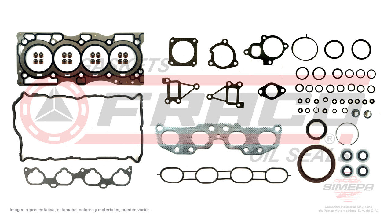 FSX-5840295 GASKET SET (JC-36) 2.5L NISSAN 4 CYLINDER ALTIMA SENTRA URVAN 07/09 DOHC QR25DE. MLS HEAD 2ND SERIES. NISSAN