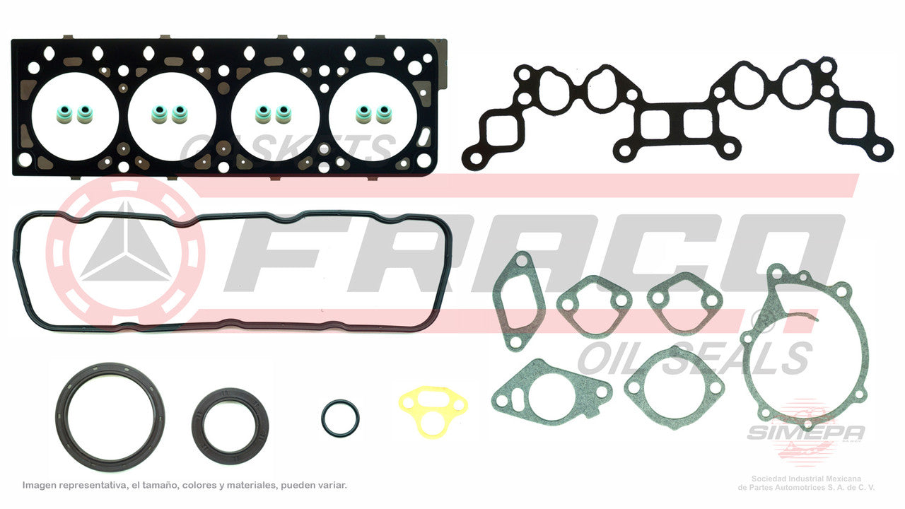 FSX-5840298 GASKET SET 4CYL 8V OHV FORKLIFT ALL K21/K25 ENGINE 152 HEAD IN MLS NISSAN