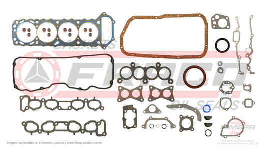 FSX-5840301 GASKET SET (FS-1225)(JC-20) 2.4L NISSAN 4 CYLINDER ICHIVAN PICK UP PACKINGS KA24E 12V 89/99 HEAD SB NISSAN